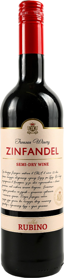 ZINFANDEL. RUBINO ALBA ПОЛУСУХОЕ 2024