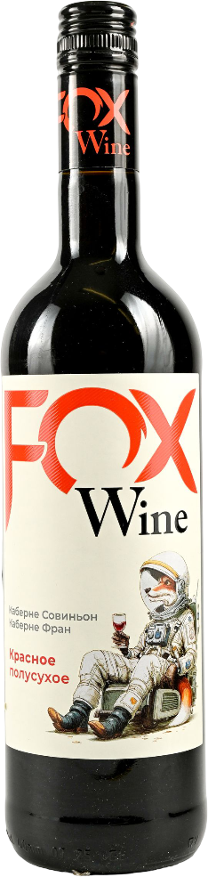 FOX WINE КАБЕРНЕ СОВИНЬОН, КАБЕРНЕ ФРАН ПОЛУСУХОЕ 2024