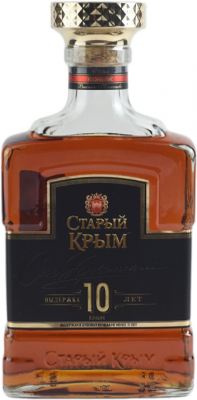 КОНЬЯК СТАРЫЙ КРЫМ «КС» 10 ЛЕТ