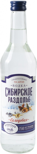 ВОДКА СИБИРСКОЕ РАЗДОЛЬЕ ― ProdExpo International Wine Coompetition & Guide